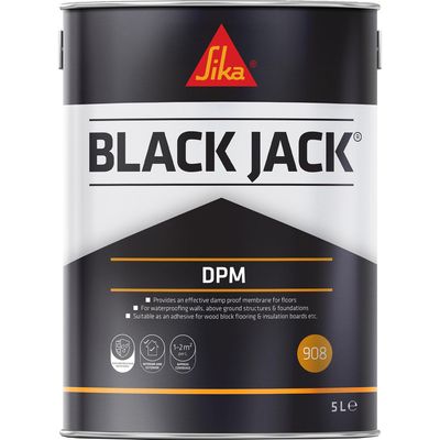 Sika Black Jack 908 Black D.P.M 5 Litre