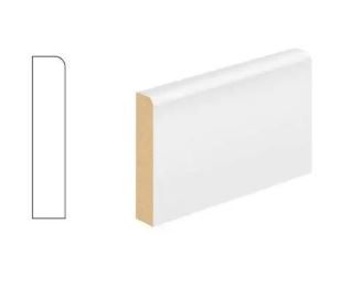 MDF Moulding Skirting Pencil Round White Primed 5.4m