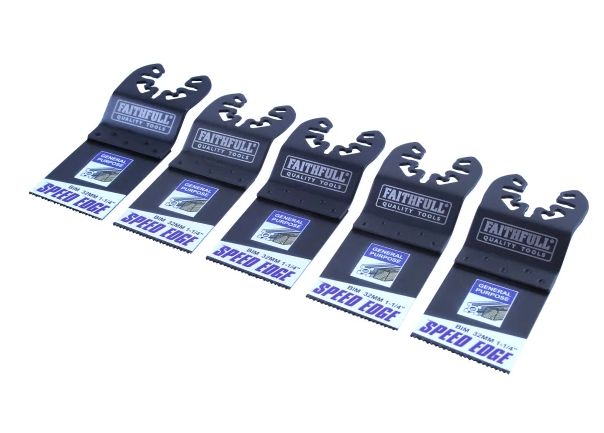 Faithfull 32mm Multi-Tool Speed Edge Blade (5 Pack)