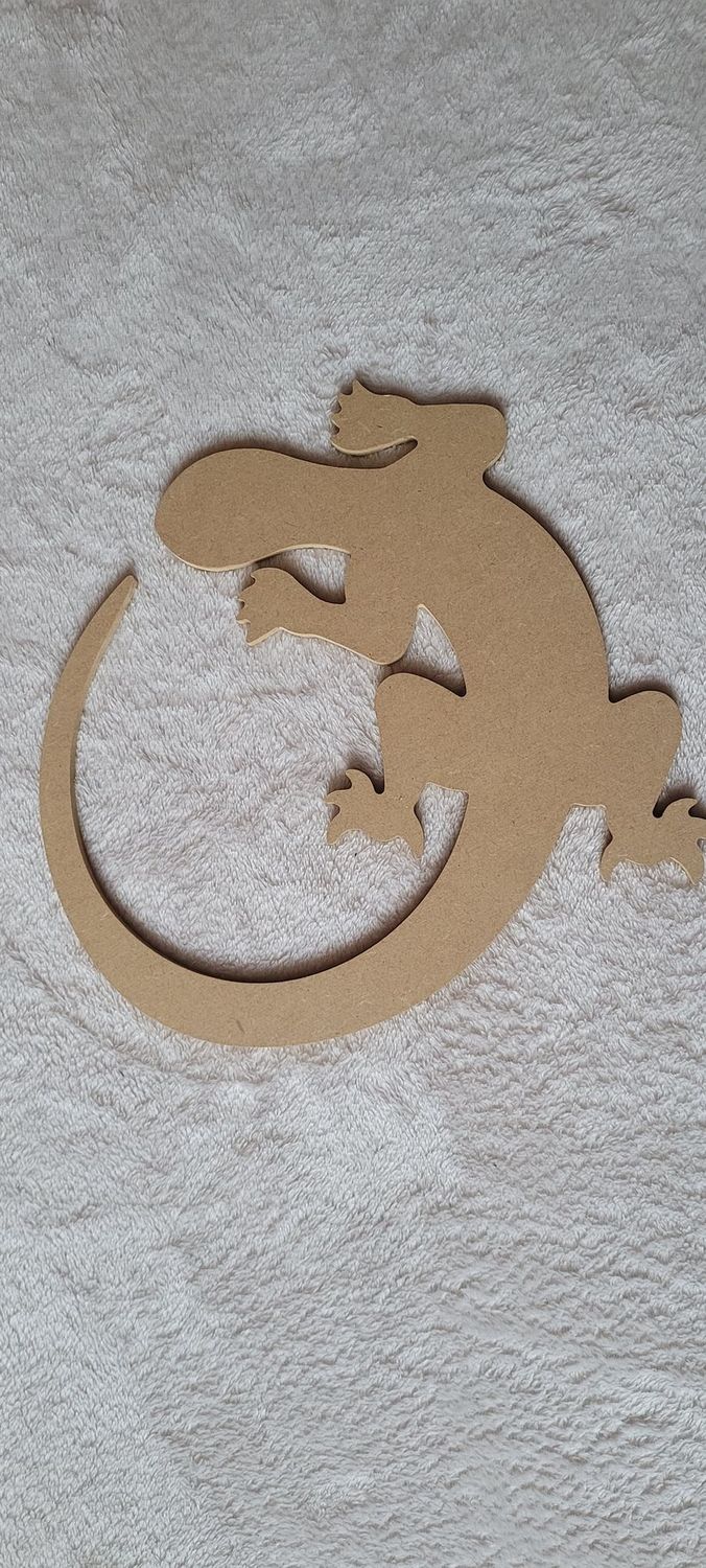 lézard a décore