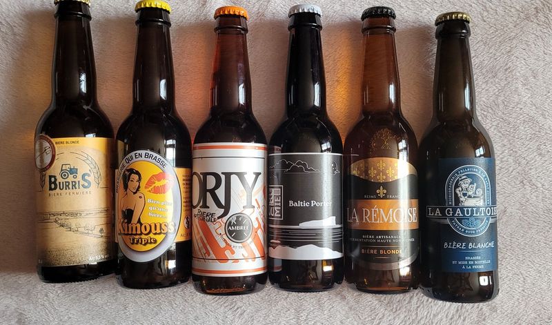 casier de 4 bouteilles de bière