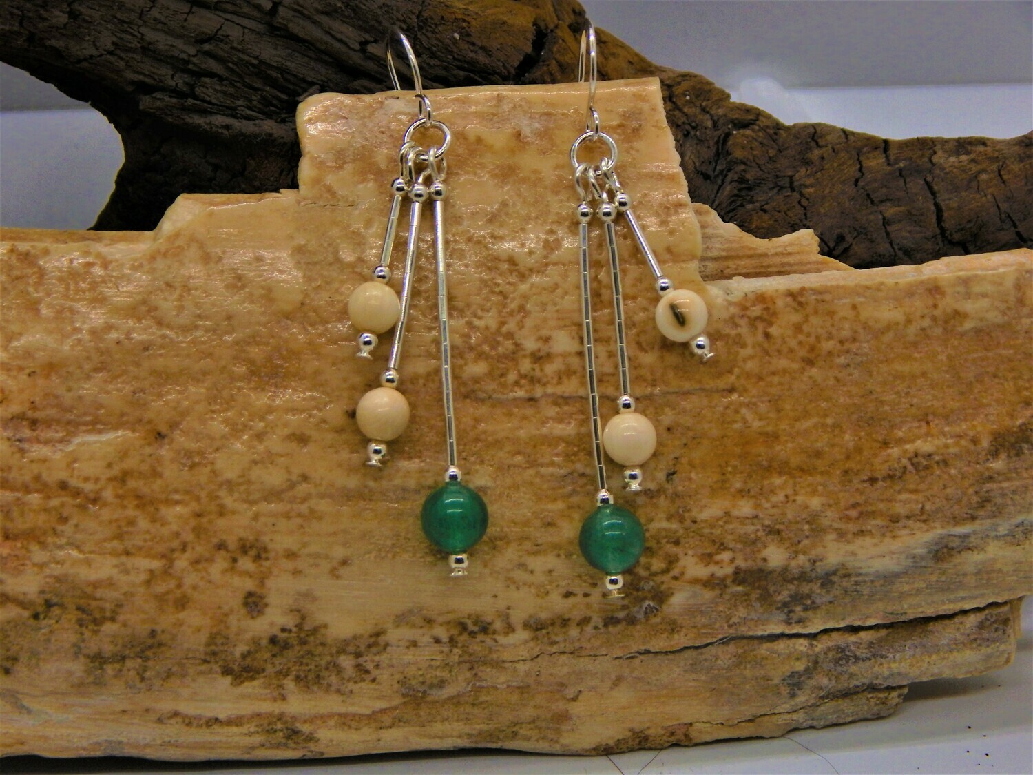 Mammoth Ivory Raindrop Earrings
