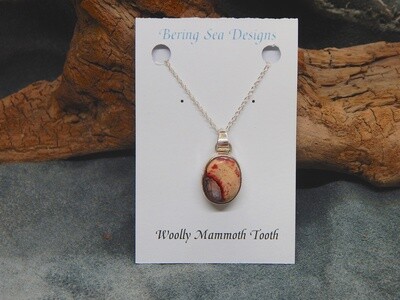 Woolly Mammoth Tooth Circle Pendant