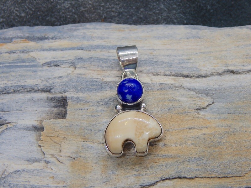 Walrus Ivory & Denim Lapis