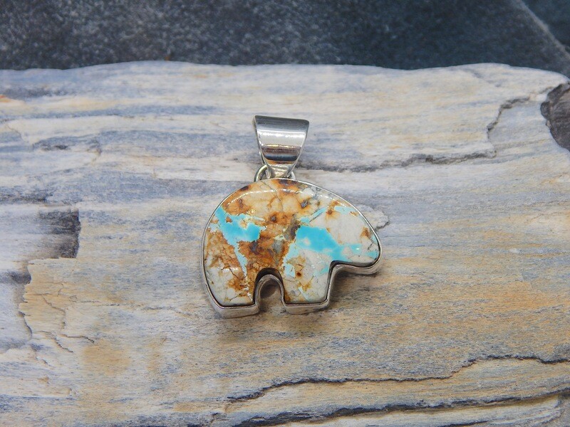 Boulder Turquoise Spirit Bear