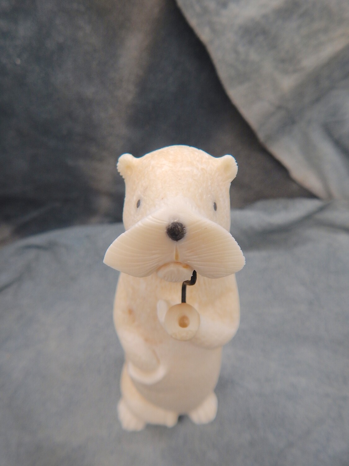 River Otter with Tobacco Pipe