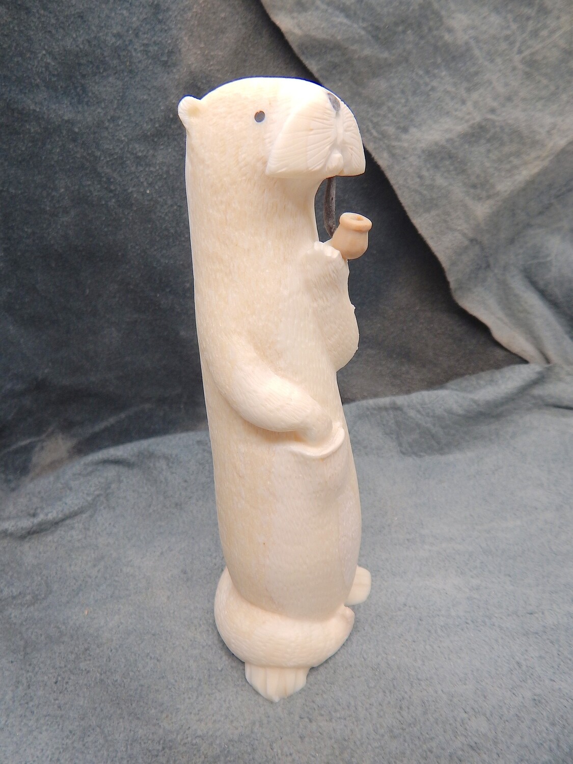 River Otter with Tobacco Pipe