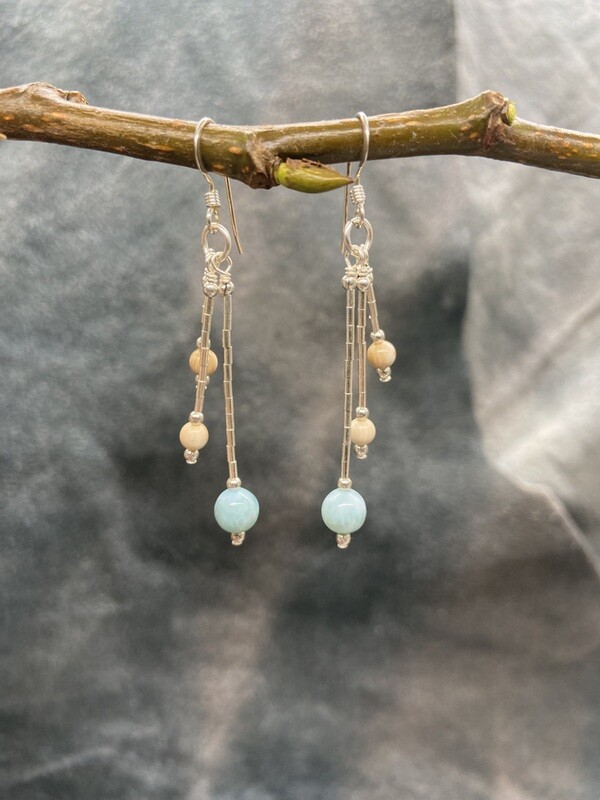 6mm Larimar Triple Strand