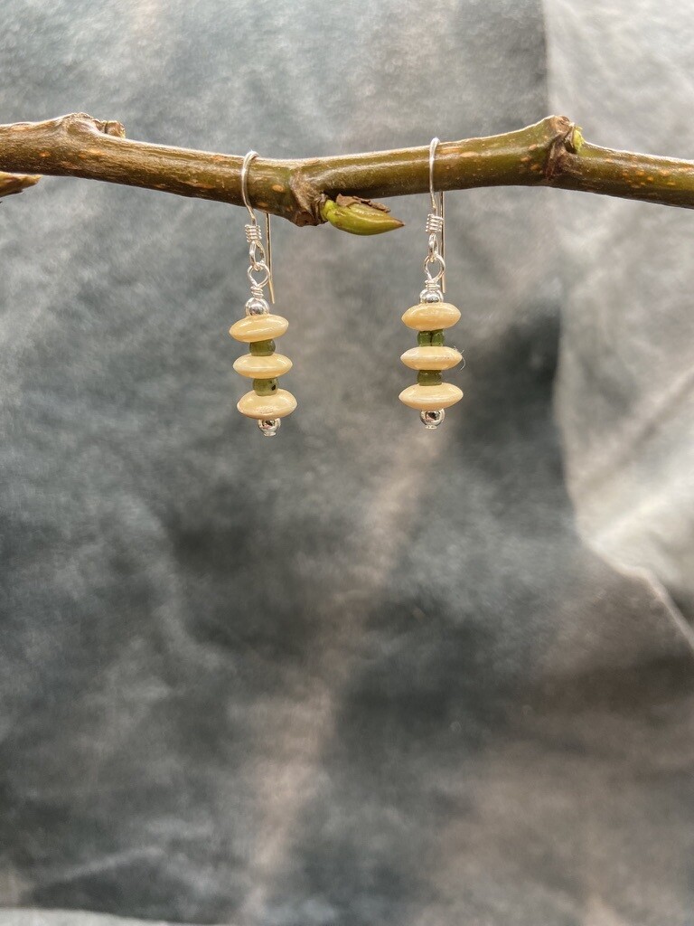 Jade with Ivory Spacers
