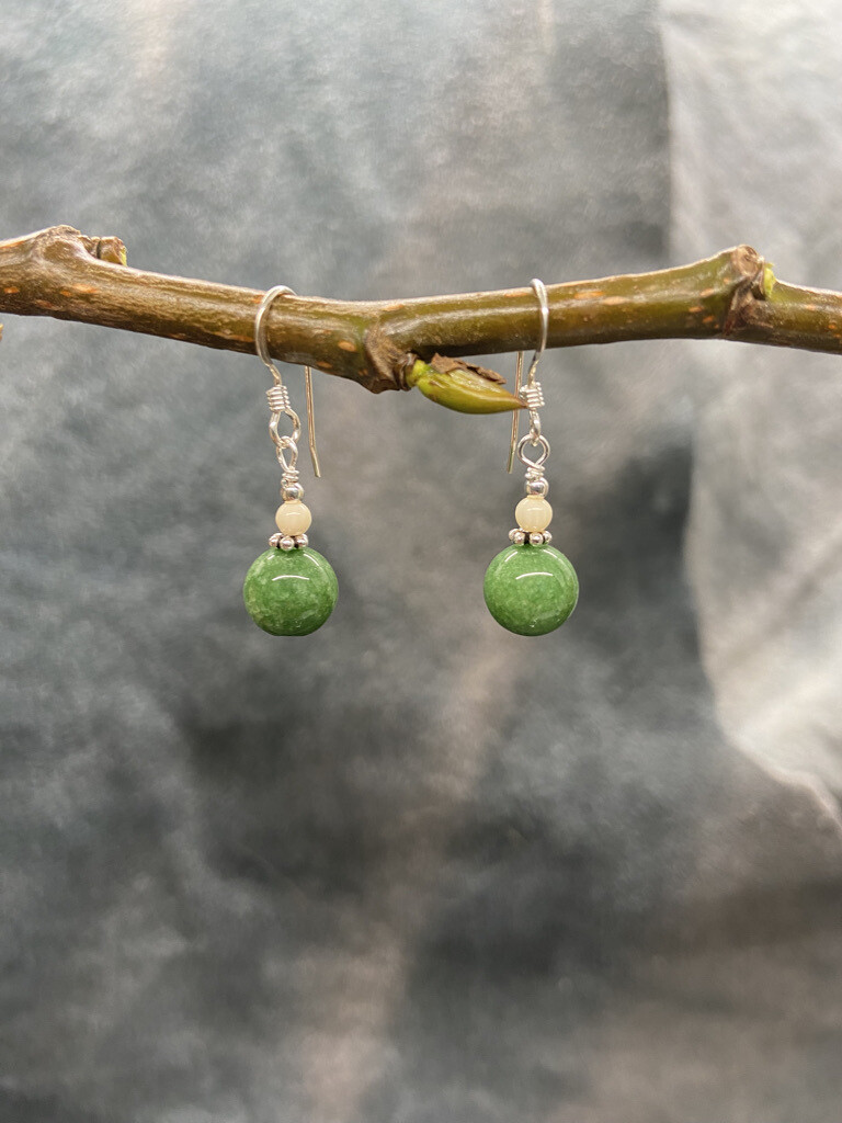8mm Jade Bead Dangle
