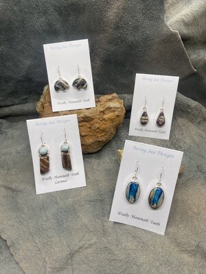 Shop Fossilized Woolly Mammoth Tooth Earrings