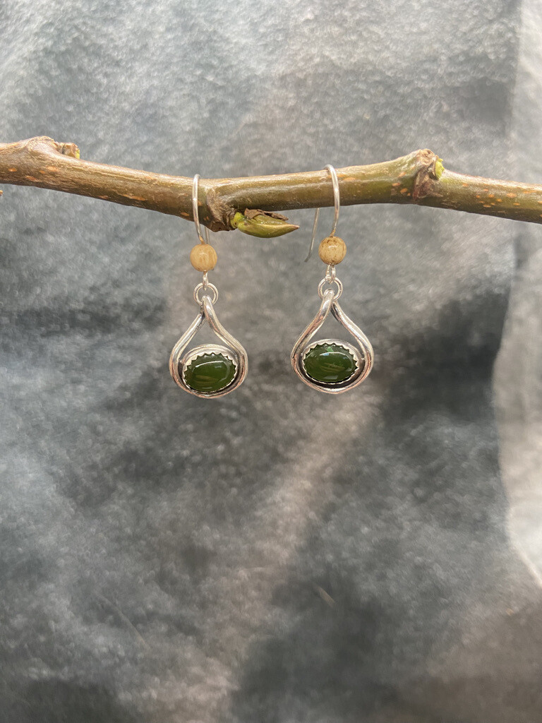 Jade Infinity earrings
