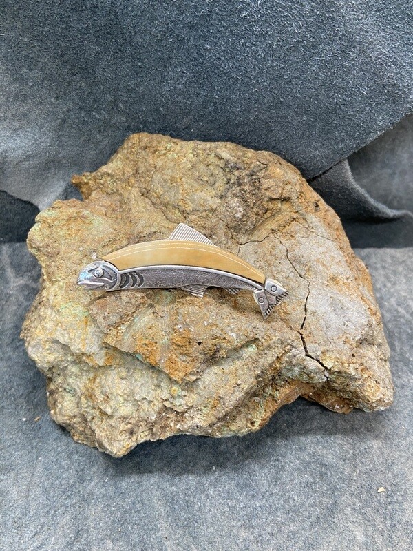 "Ancestor Fish" Pin/Pendant Combo