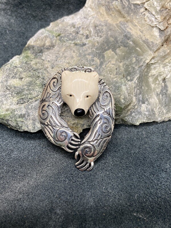 Bear Hug Pin/Pendant Combo