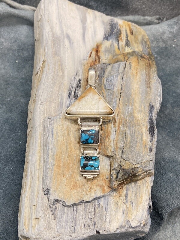 Fossilized Walrus Ivory &amp; Turquoise