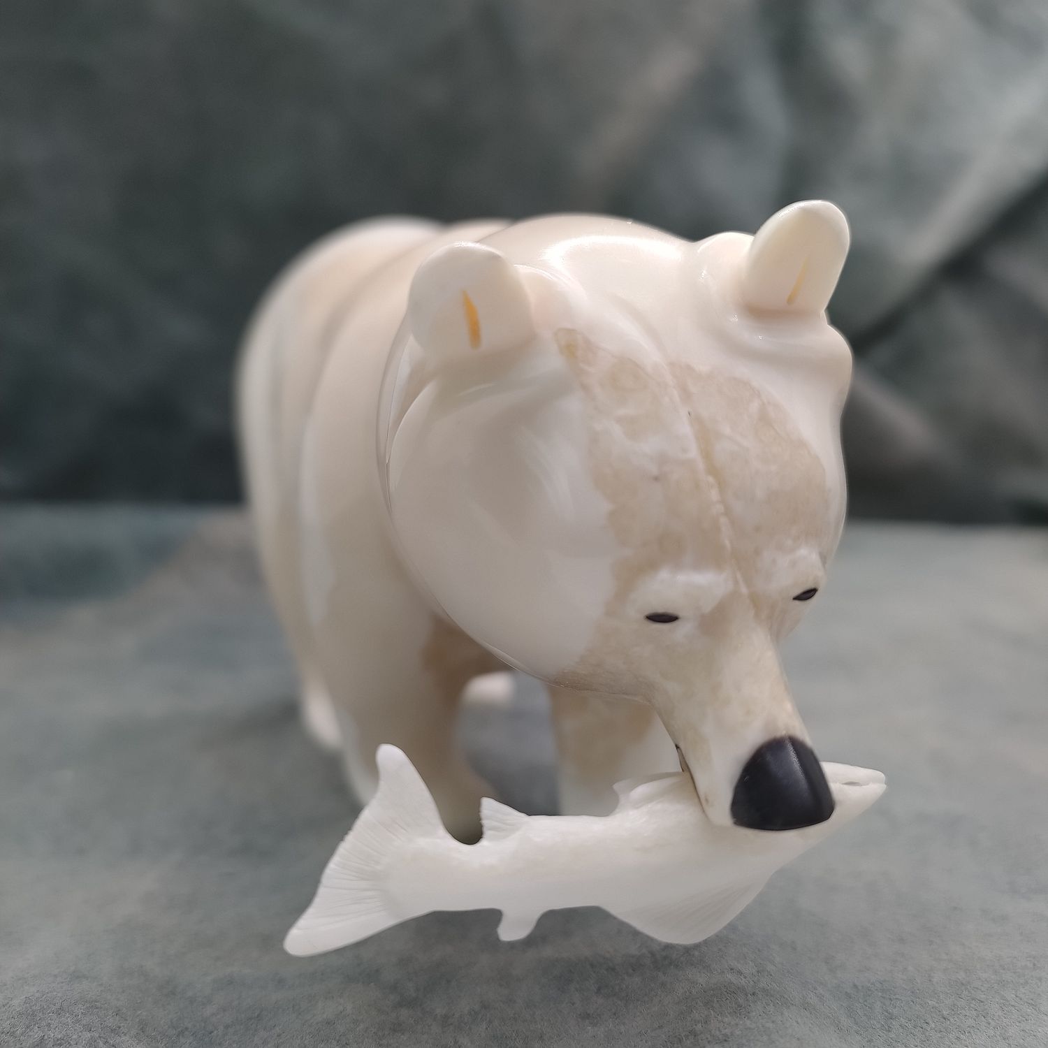 Polar Bear with Fish