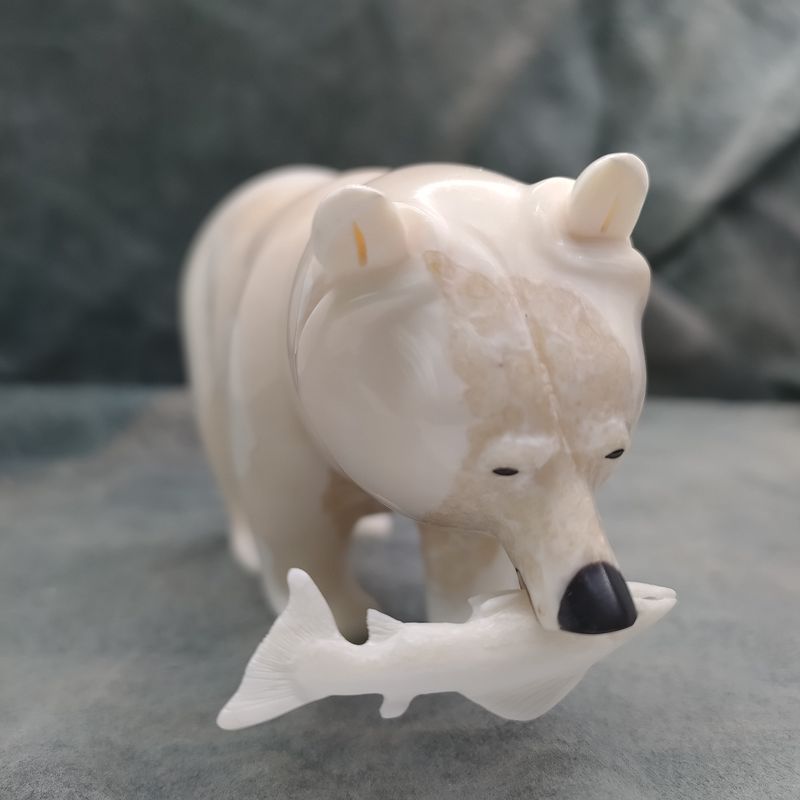 Polar Bear with Fish
