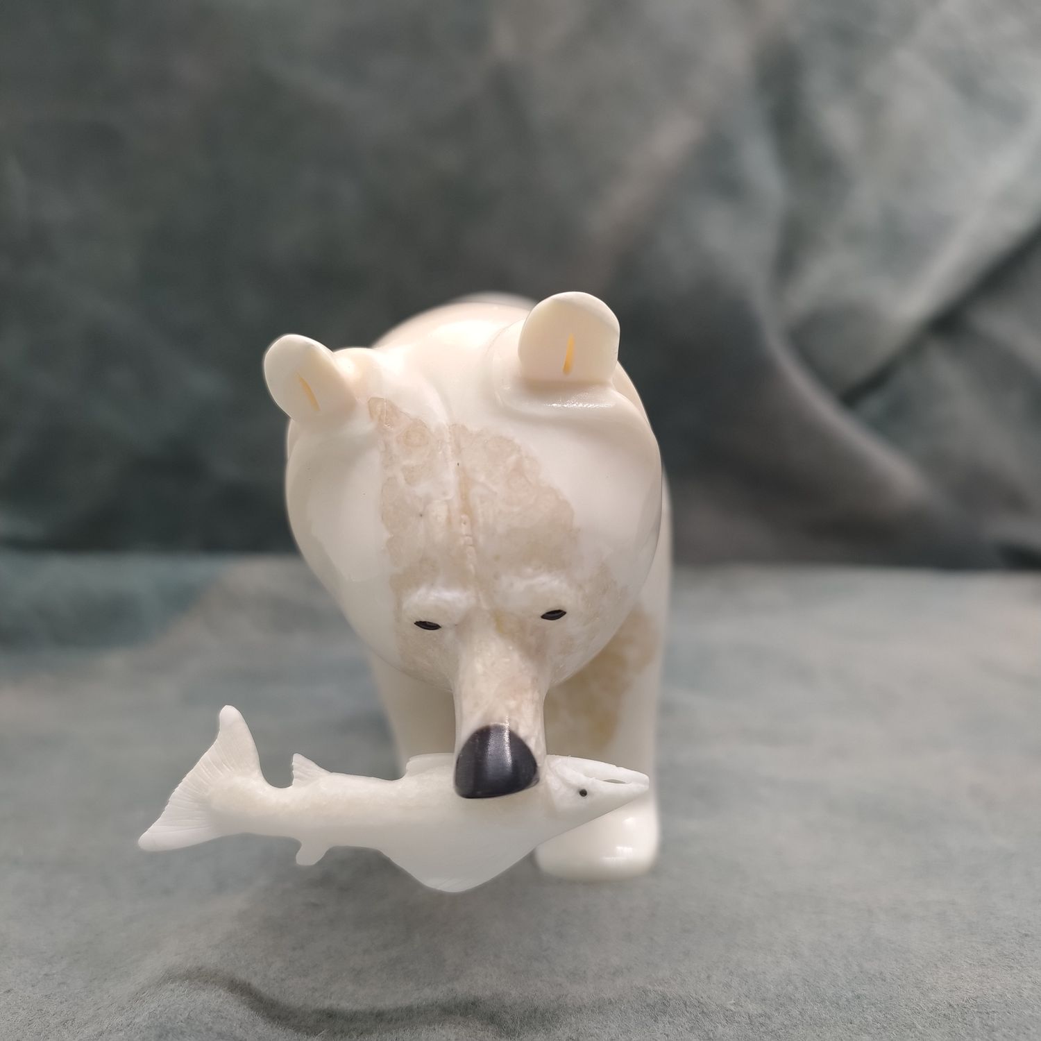 Polar Bear with Fish