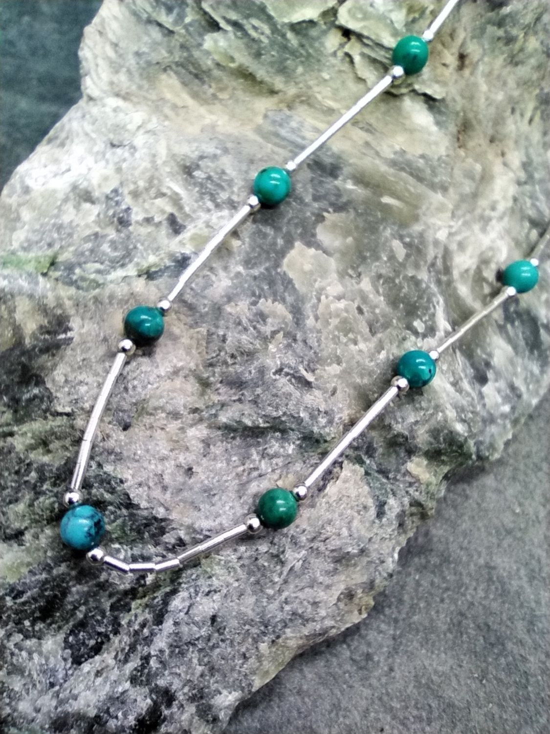 Turquoise Beaded Necklace