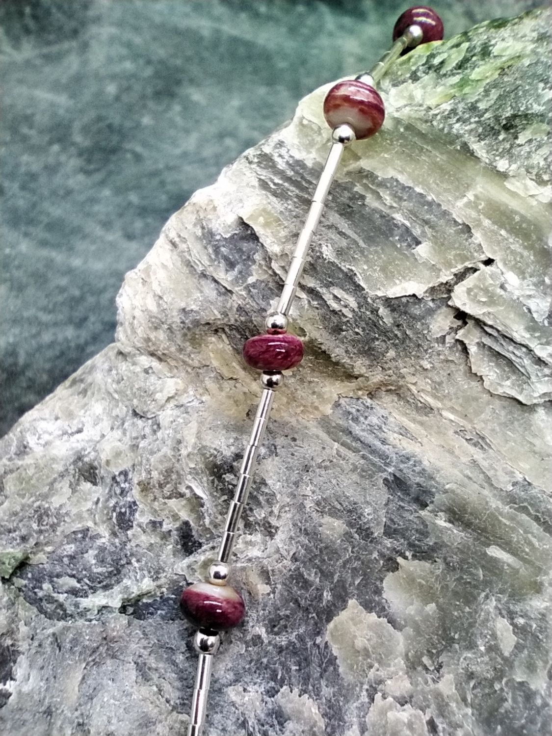 Spiny Oyster Beaded Necklace