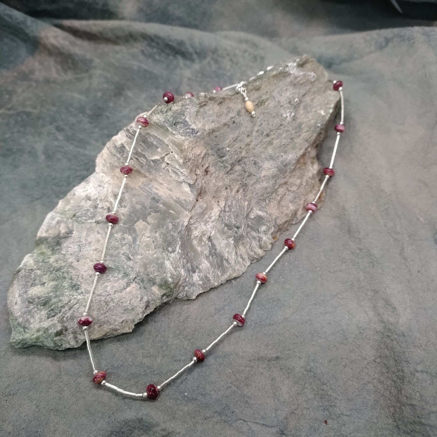 Spiny Oyster Beaded Necklace