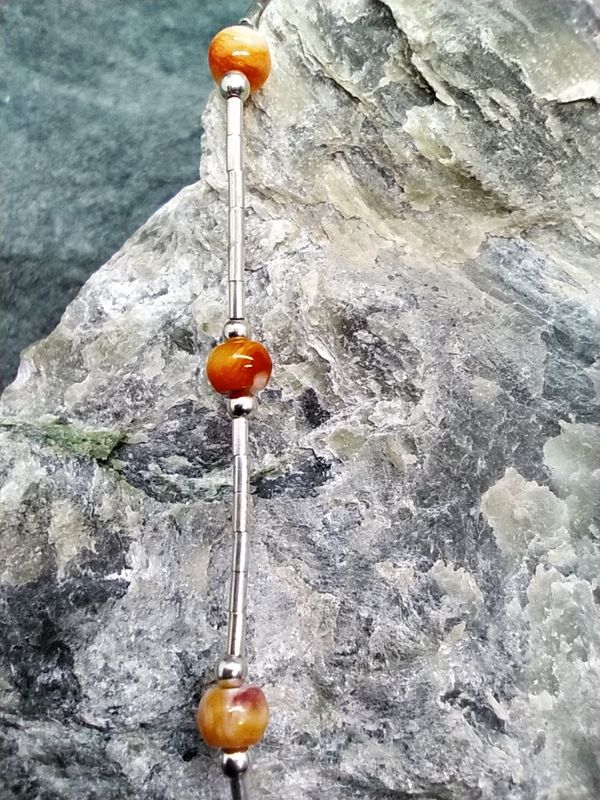 Spiny Oyster Beaded Necklace