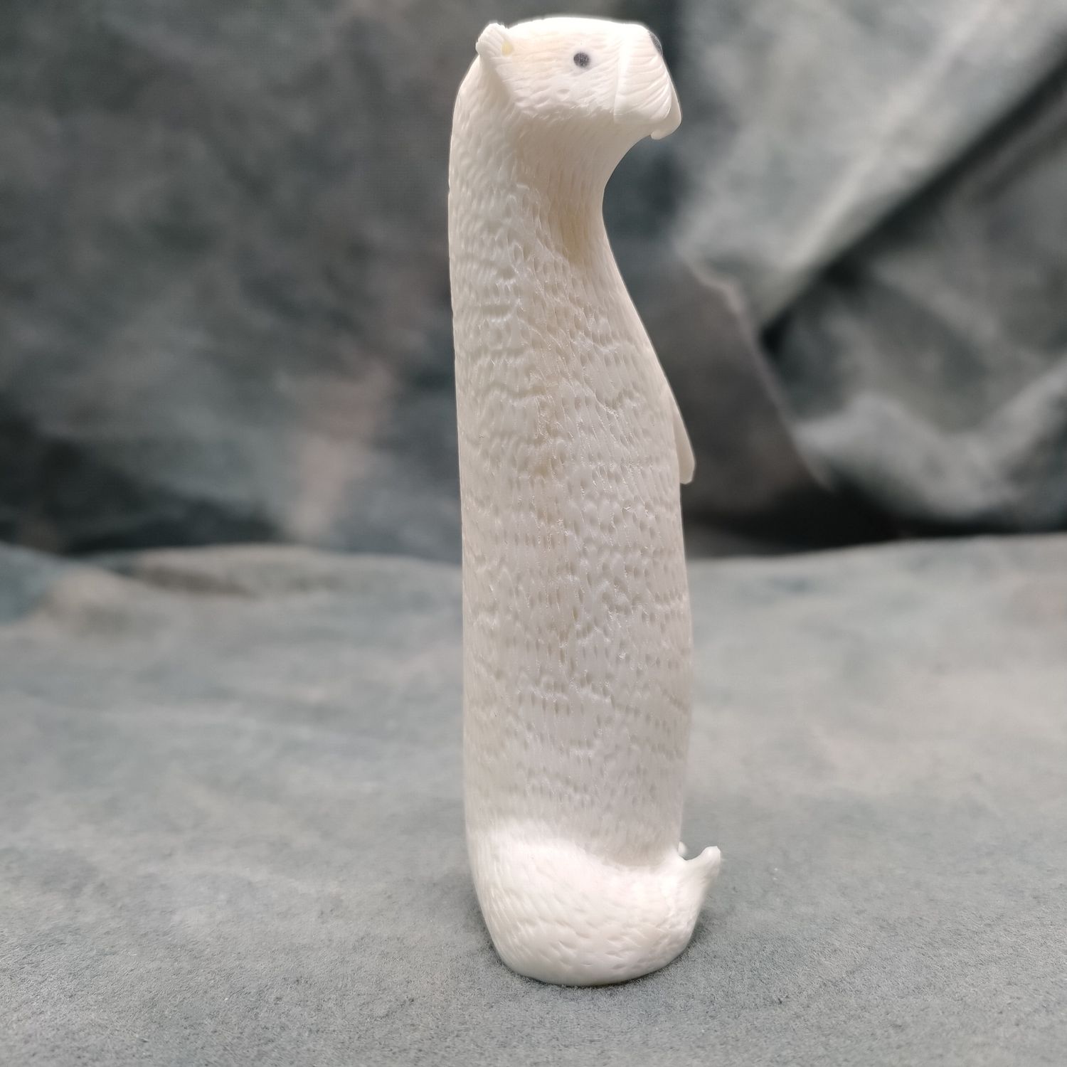 Textured Standing Otter