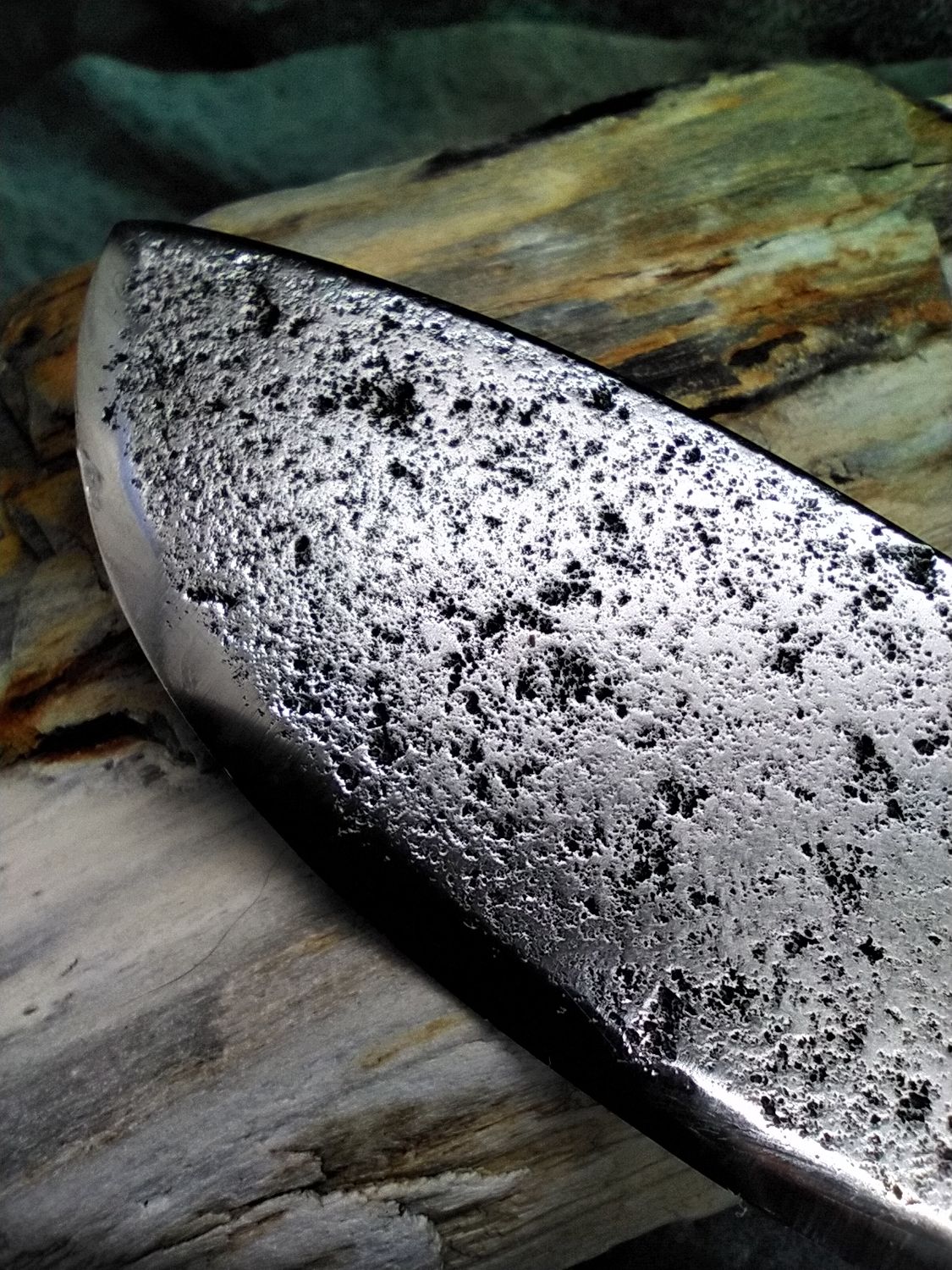 High Carbon Steel and Shed Caribou Antler Skinning Knife