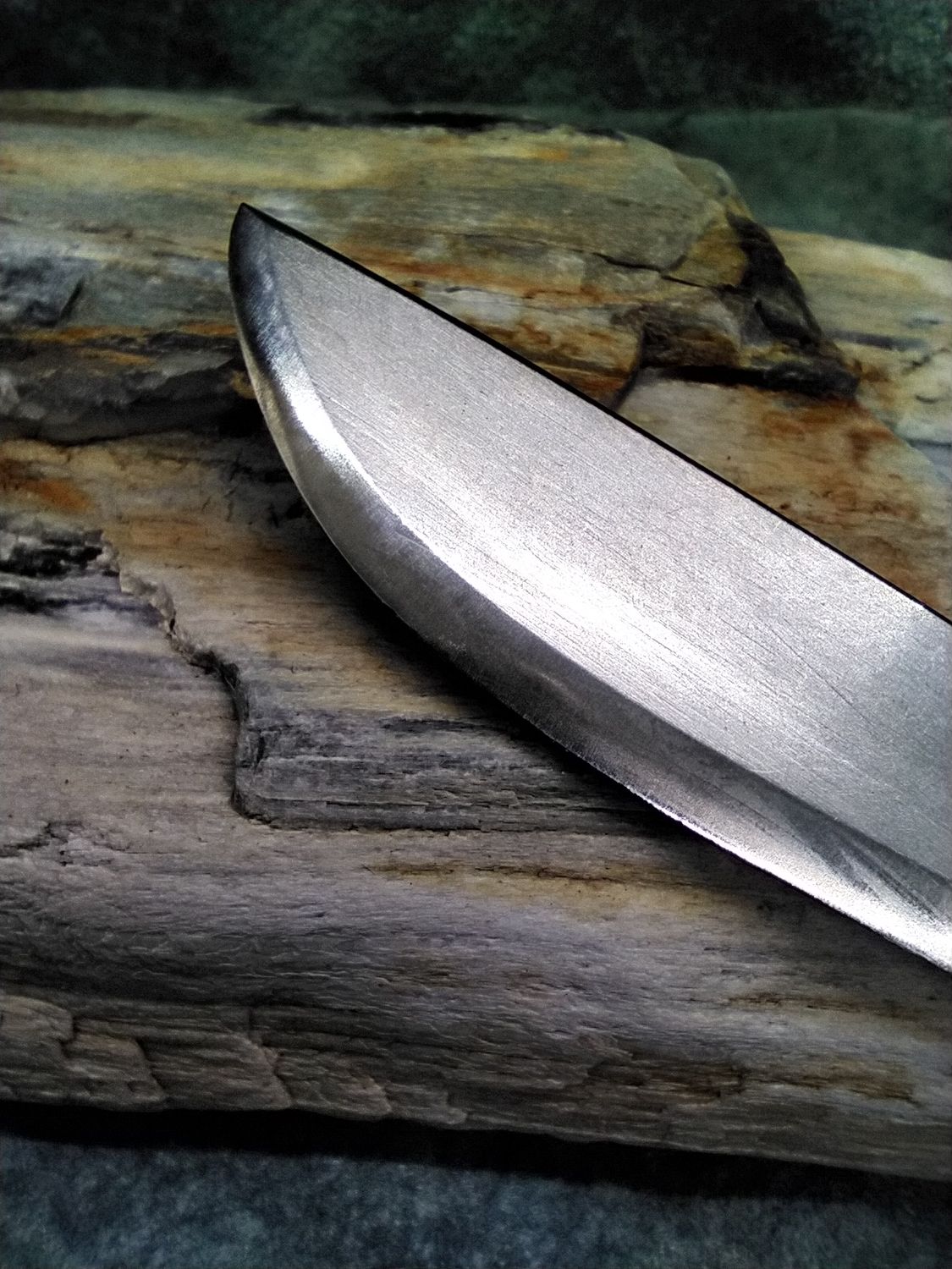 High Carbon Steel and Shed Caribou Antler Trout Knife