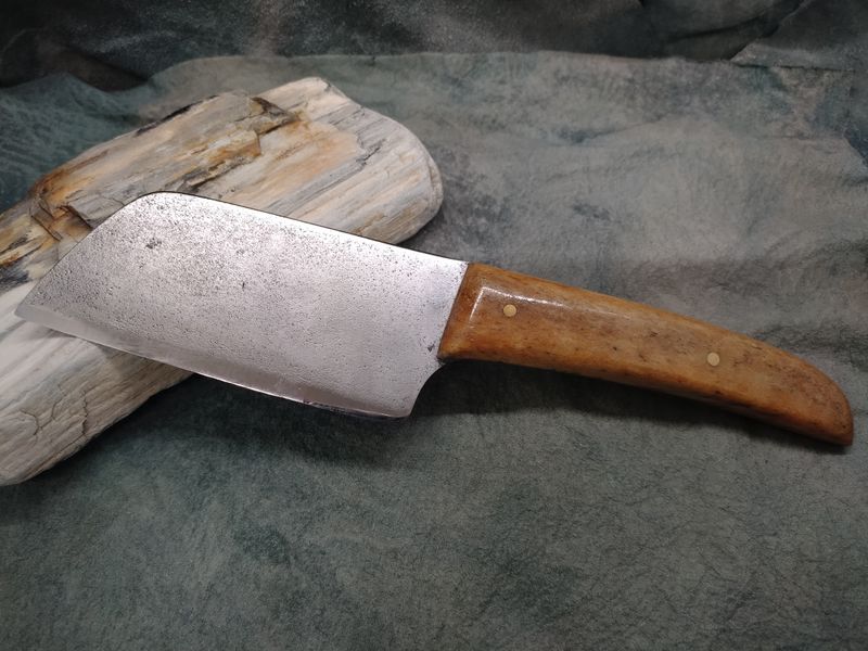 High Carbon Steel and Stellar Sea Cow Bone Cleaver Knife