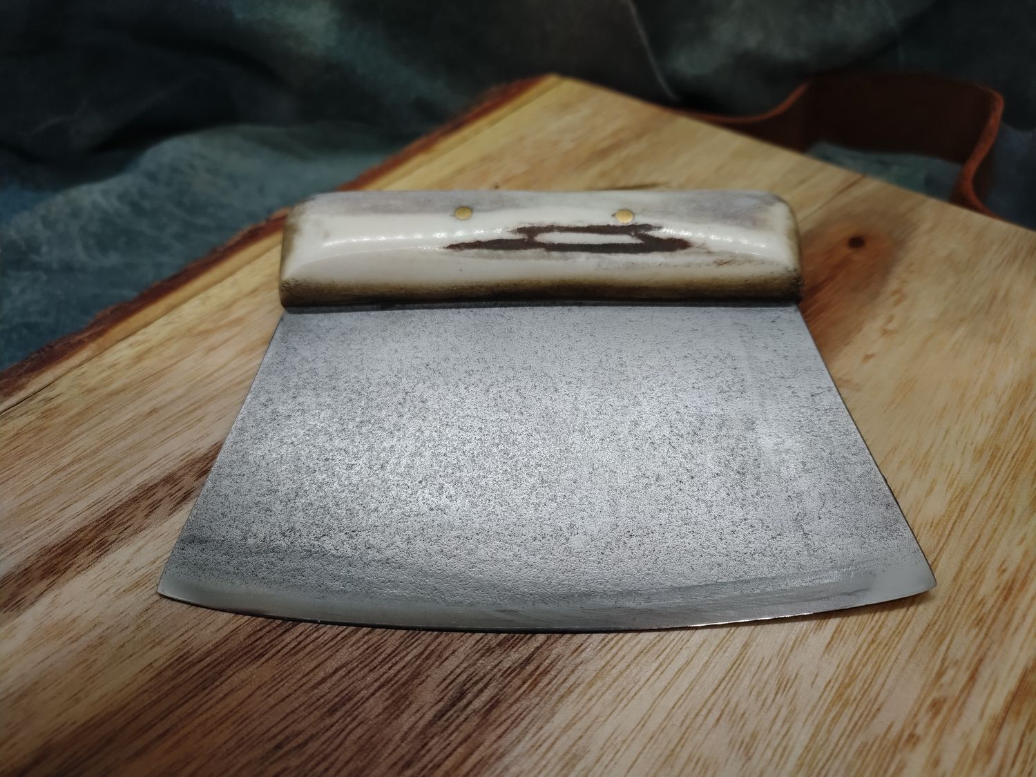 High Carbon Steel and Shed Caribou Antler Savoonga Ulu