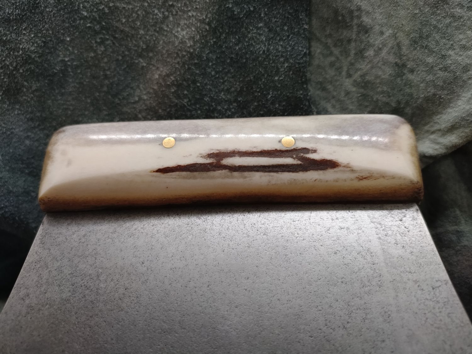 High Carbon Steel and Shed Caribou Antler Savoonga Ulu
