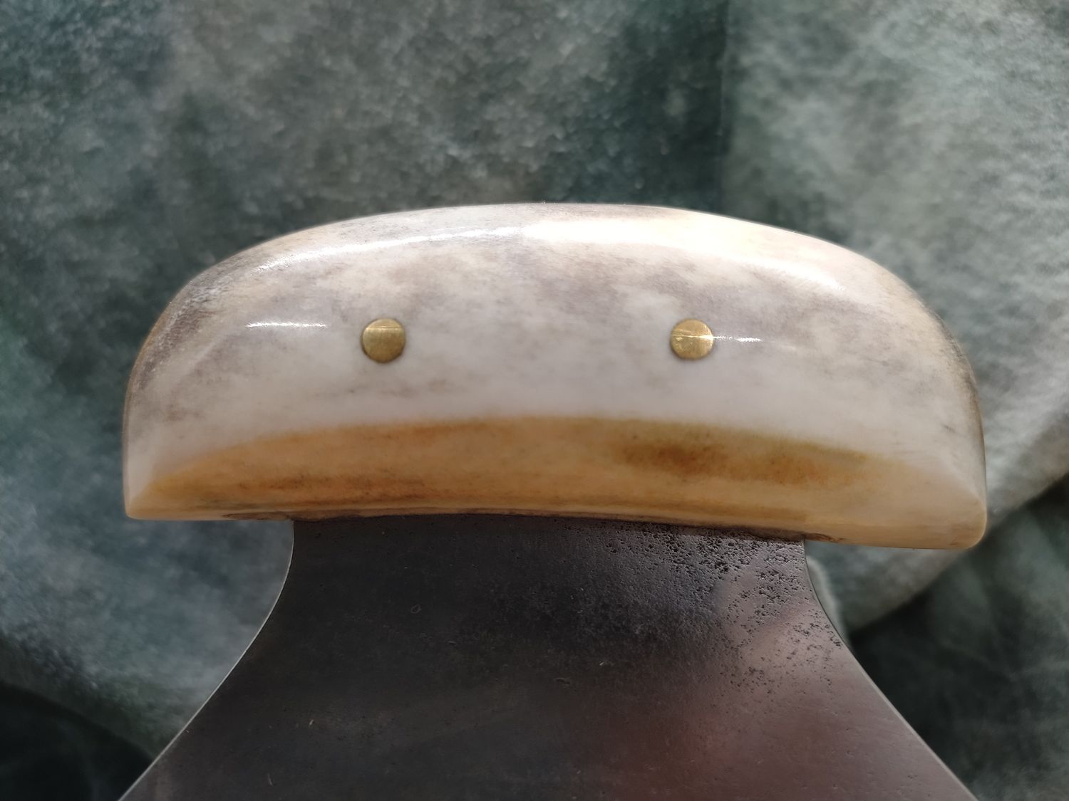 High Carbon Steel and Shed Caribou Antler Fish River Ulu