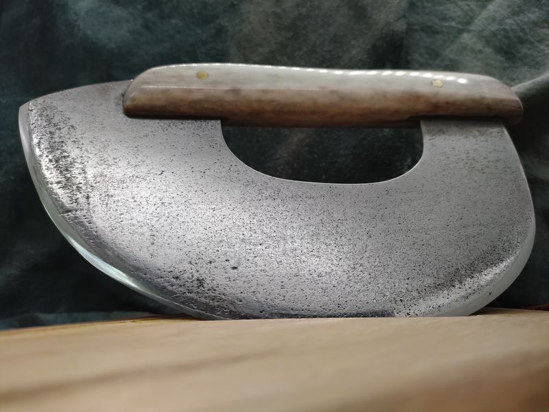 High Carbon Steel and Shed Caribou Antler Bristol Bay Ulu