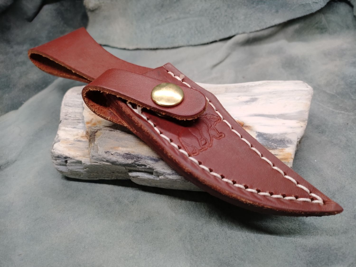 8&quot; Hunter with Fossilized Walrus Rib Bone handle