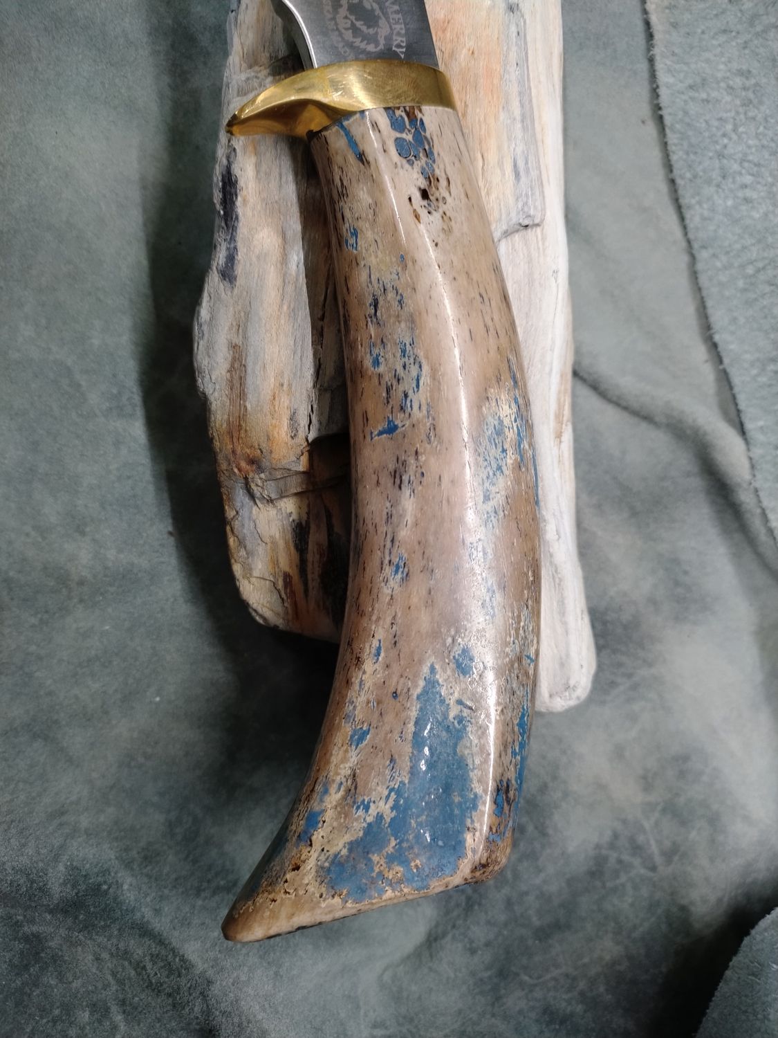 10&quot; Hunter with Fossilized Walrus Rib Bone handle