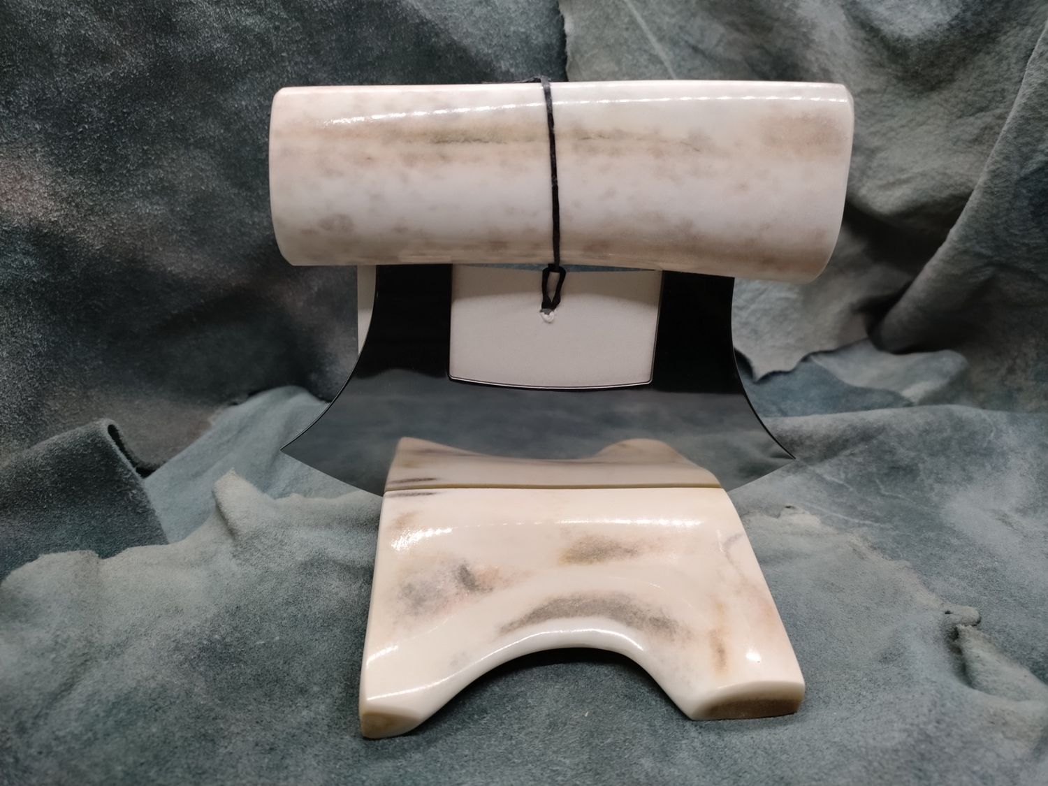Sun Bleached Caribou Antler Ulu