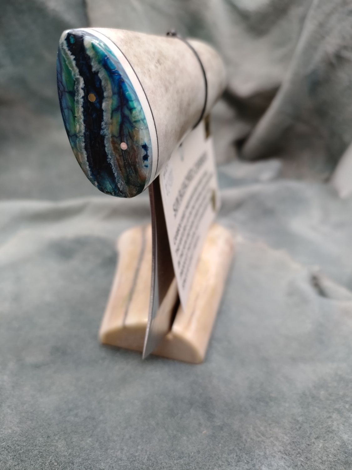 Sun Bleached Caribou Antler Ulu