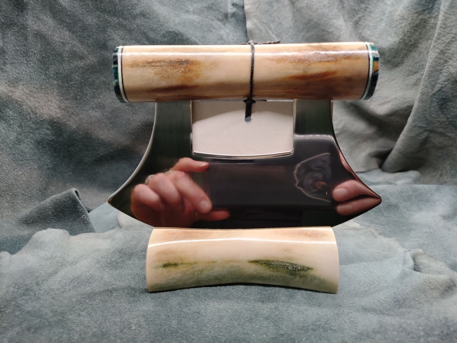 Sun Bleached Caribou Antler Ulu