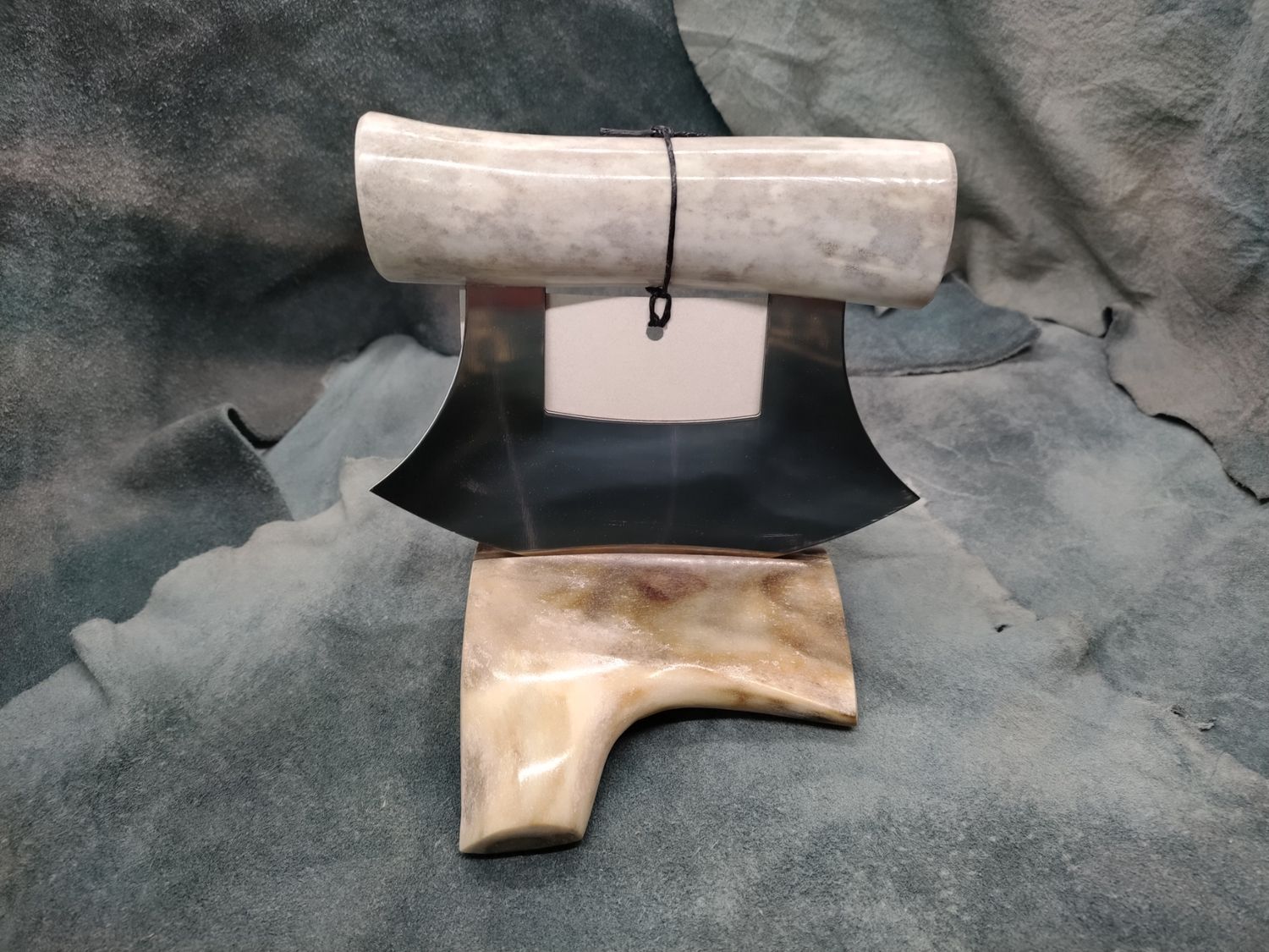 Sun Bleached Caribou Antler Ulu