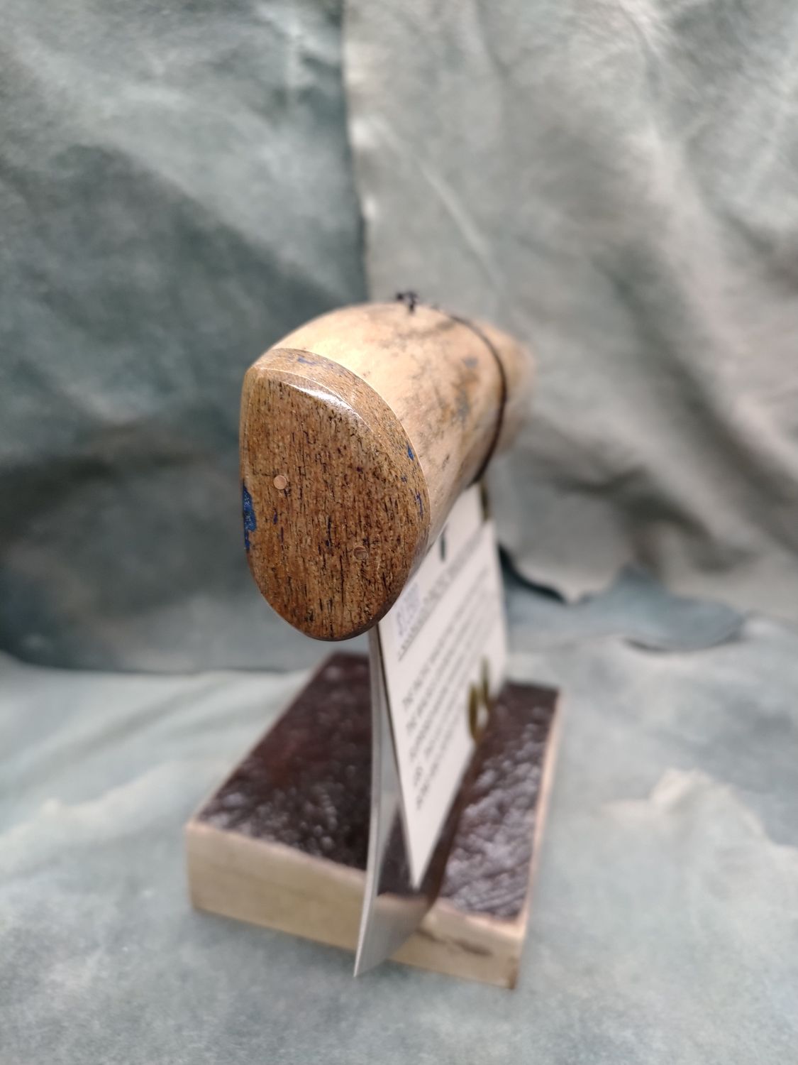 Fossilized Pacific Walrus Rib Bone, Mammoth Bone, and Moose Antler Ulu