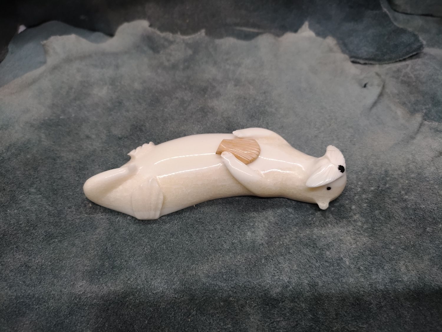 Floating Otter with Shell