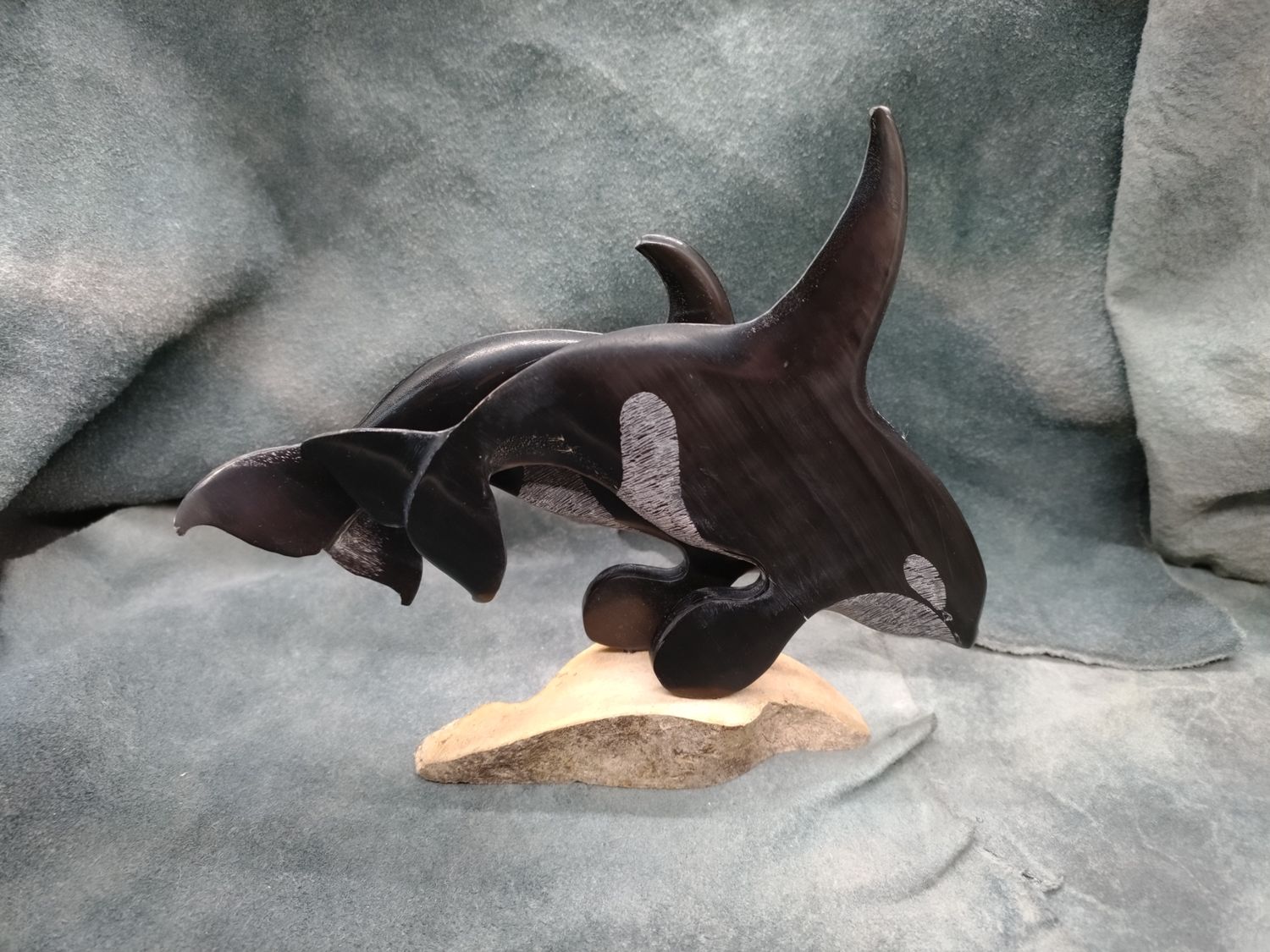 Double Whale Statue 