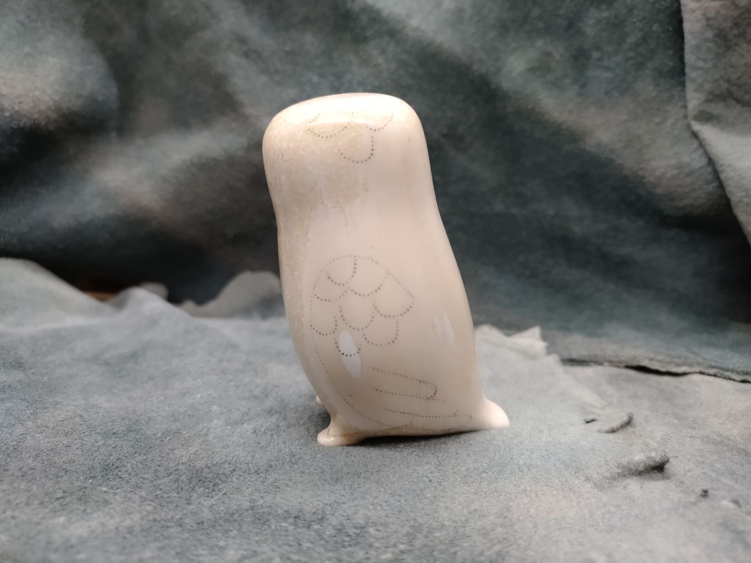 Scrimshawed Owl