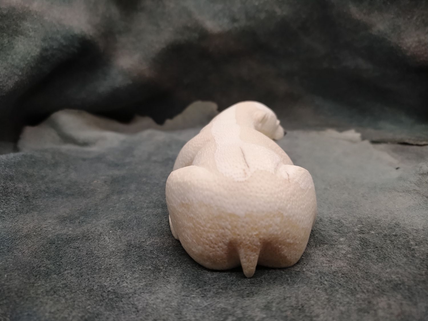 Textured Sleeping Polar Bear 