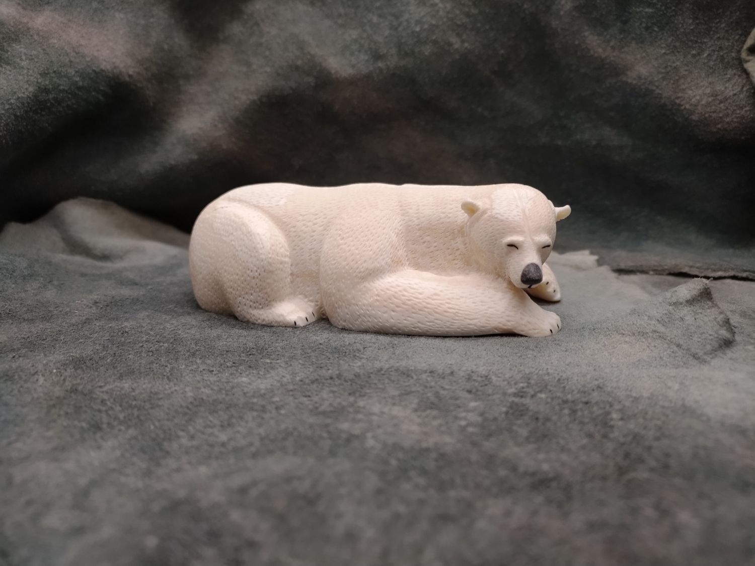 Textured Sleeping Polar Bear 