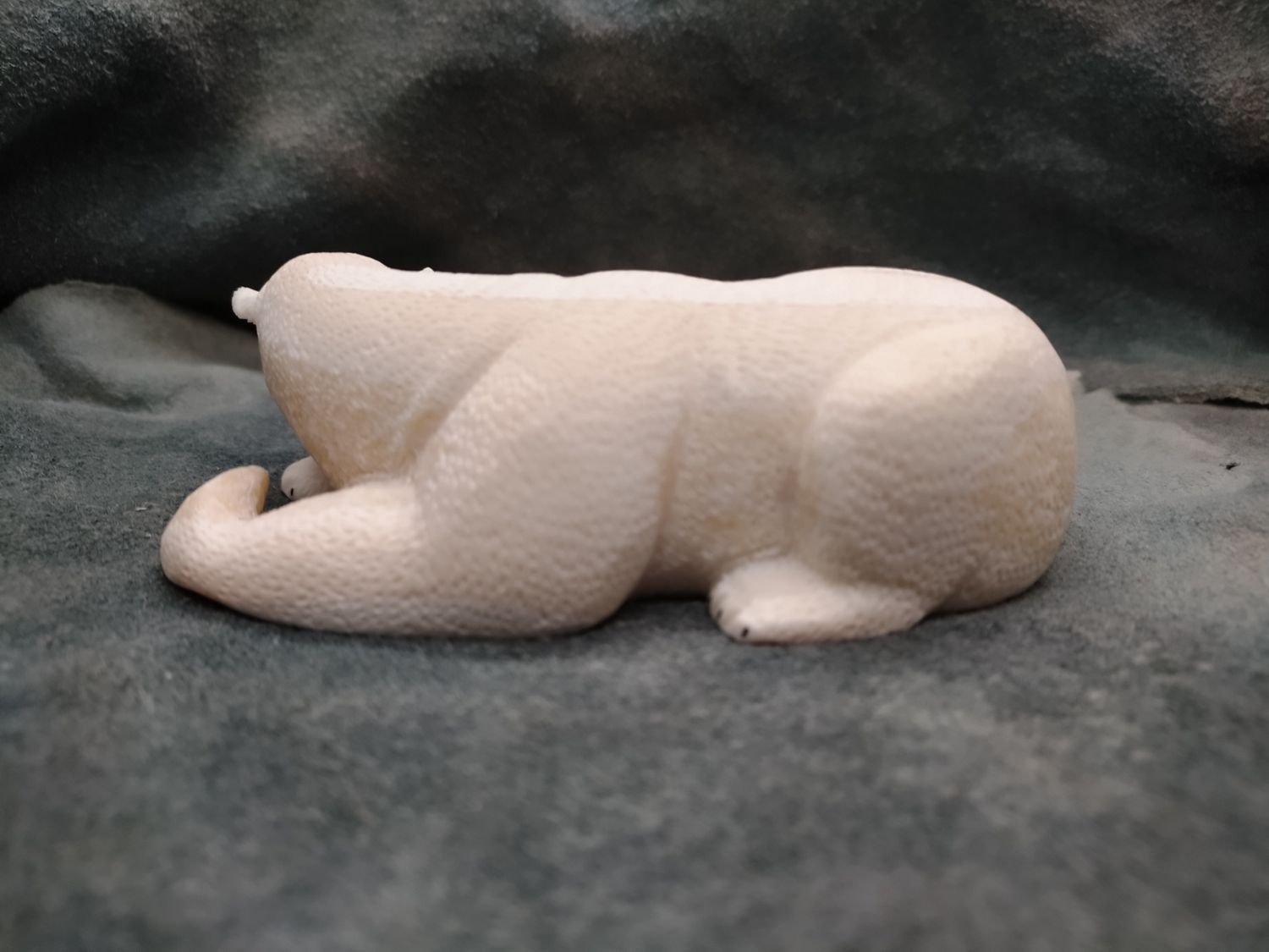 Textured Sleeping Polar Bear 