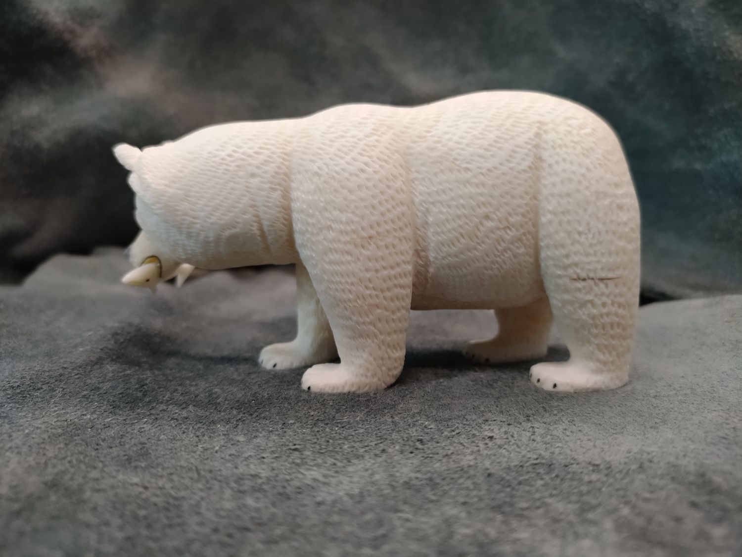 Polar Bear with Fish 