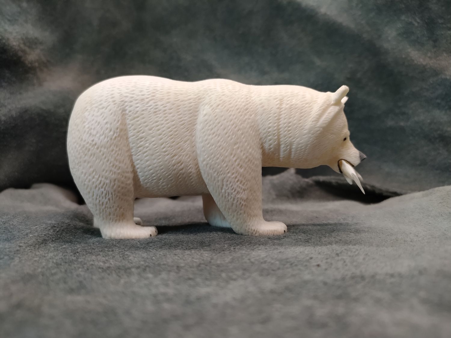 Polar Bear with Fish 