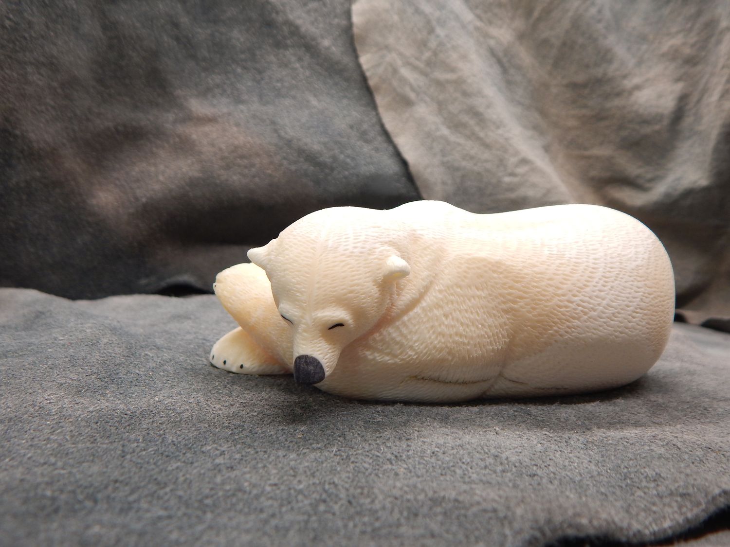 Textured Sleeping Polar Bear